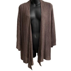 Eileen Fisher Chocolate Linen Silk Sweater